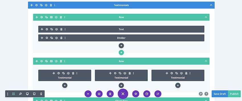 Wireframe View in Divi Builder