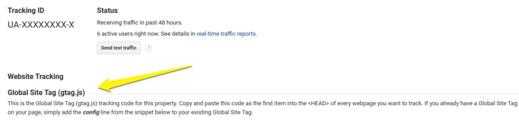 find out type of google tracking code