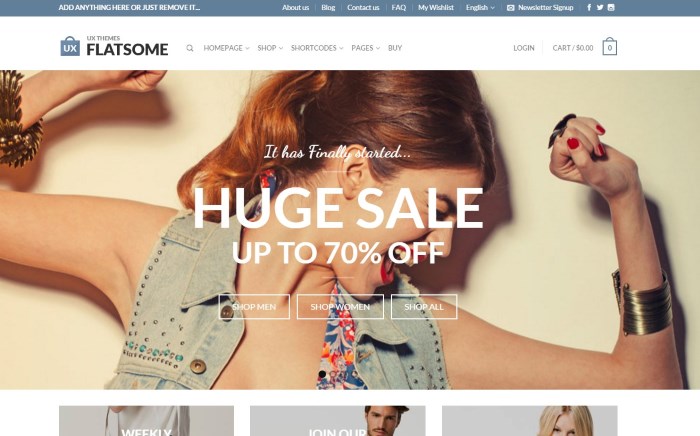 The Flatsome theme.