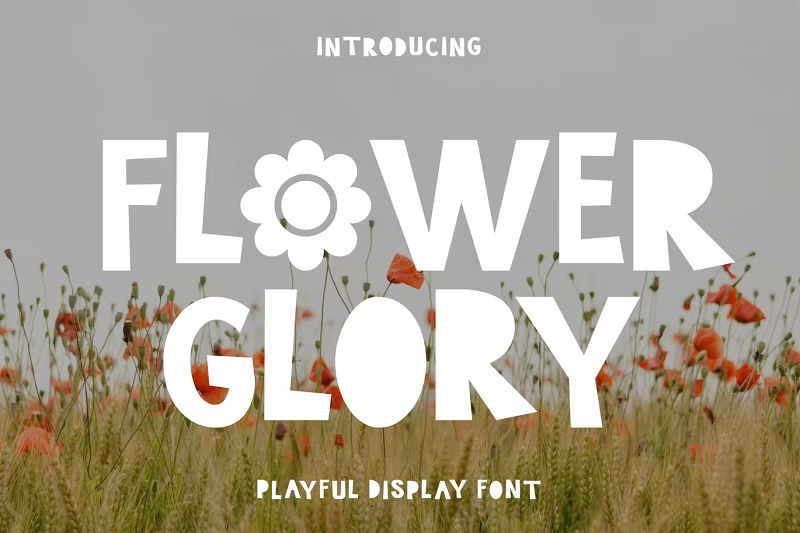 Flower Glory Floral Font 