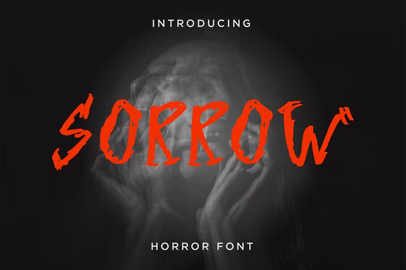 Sorrow horror font