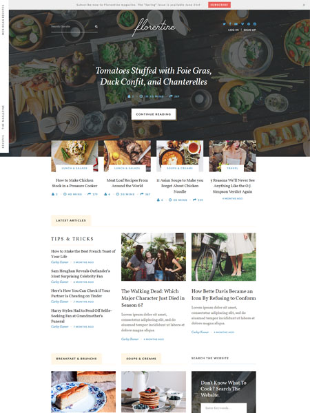 Food WordPress Theme