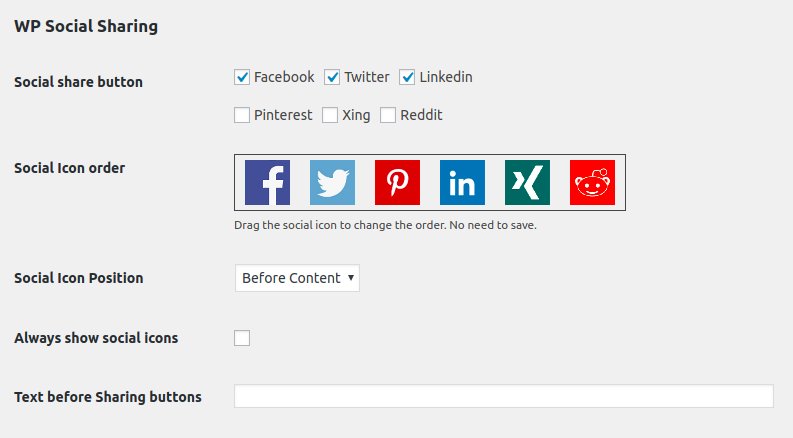 WP Social Sharing 2