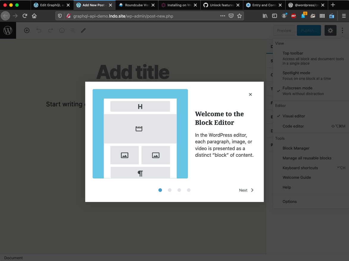 Gutenberg welcome guide