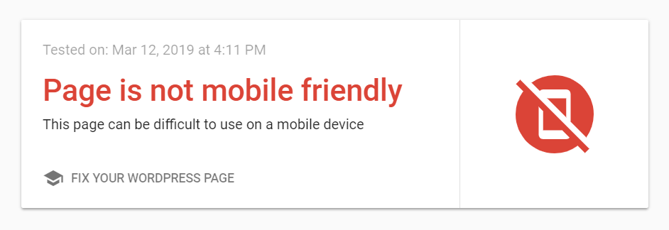 Google's mobile-friendly test.